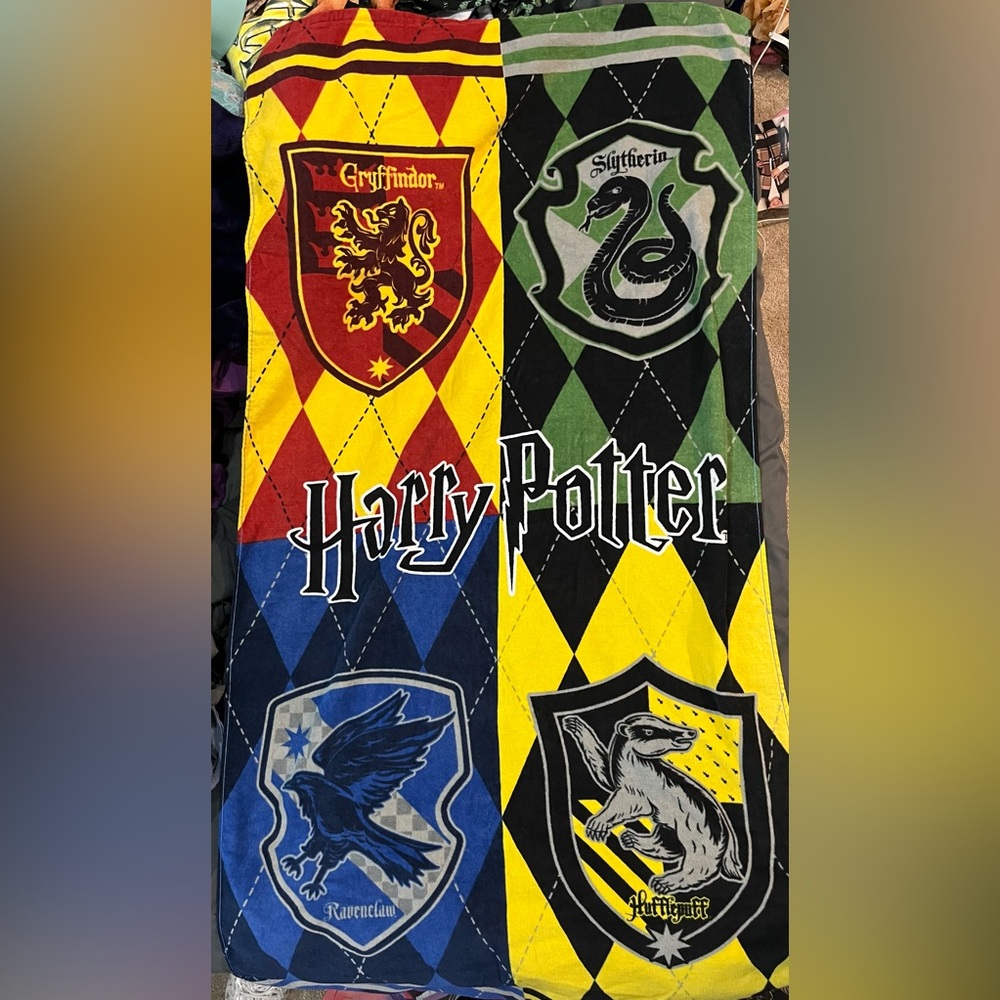 Universal Studios Harry Potter Hogwarts Houses Towel